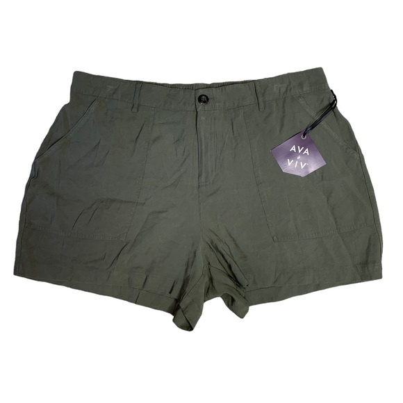Ava & Viv Pants - NWT Ava & Viv Olive Green Shorts